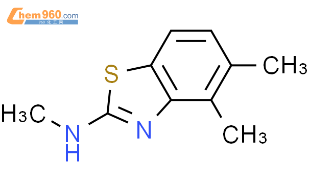 62194 31 4 9ci n 4 5 三甲基 2 苯并噻唑胺化学式结构式分子式molsmiles 960化工网