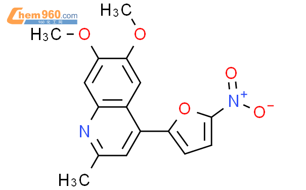 62308 44 5 Quinoline 6 7 dimethoxy 2 methyl 4 5 nitro 2 furanyl CAS号