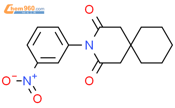 62550 82 7 3 Azaspiro 5 5 undecane 2 4 dione 3 3 nitrophenyl 化学式结构式