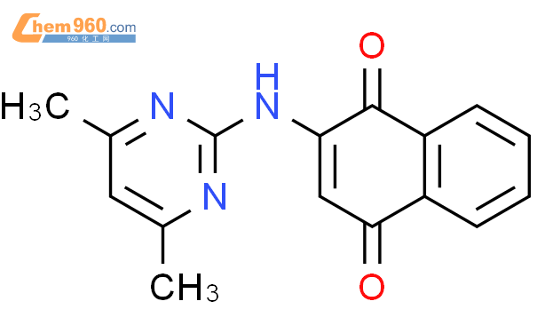 625839 91 0 1 4 NAPHTHALENEDIONE 2 4 6 DIMETHYL 2 PYRIMIDINYL AMINO