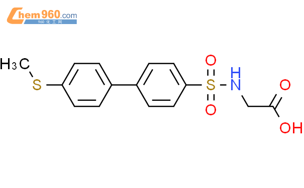 628705 18 0 GLYCINE N 4 METHYLTHIO 1 1 BIPHENYL 4 YL SULFONYL