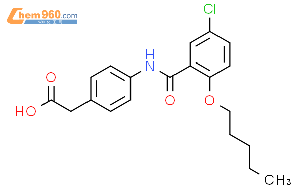 62910 13 8 BENZENEACETIC ACID 4 5 CHLORO 2 PENTYLOXY BENZOYL AMINO