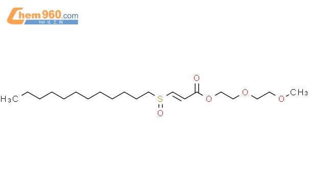 63068 03 1 2 PROPENOIC ACID 3 DODECYLSULFINYL 2 2 METHOXYETHOXY