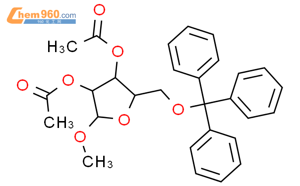 B D Xylofuranoside Methyl O Triphenylmethyl Diacetate