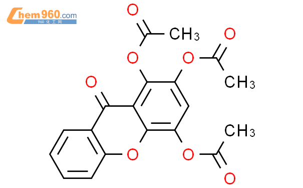H Xanthen One Tris Acetyloxy Mol