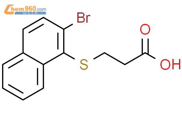 64240 43 3 Propanoic acid 3 2 bromo 1 naphthalenyl thio 化学式结构式分子式