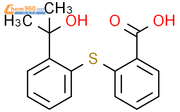 64343 81 3 Benzoic acid 2 2 1 hydroxy 1 methylethyl phenyl thio 化学