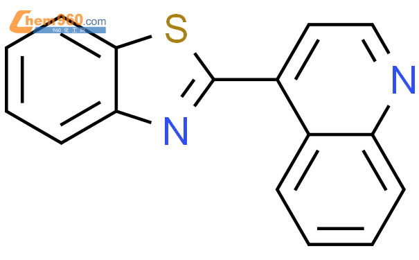 64434 97 5 4 苯并噻唑 2 基 喹啉化学式结构式分子式molsmiles 960化工网