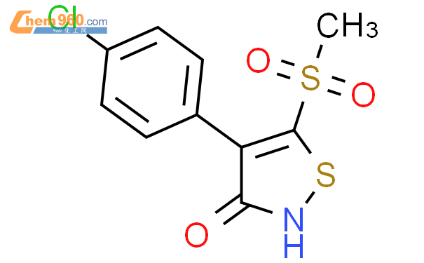 64445 62 1 3 2H ISOTHIAZOLONE 4 4 CHLOROPHENYL 5 METHYLSULFONYL