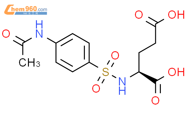 64598 89 6 Glutamic acid N 4 acetylamino phenyl sulfonyl CAS号