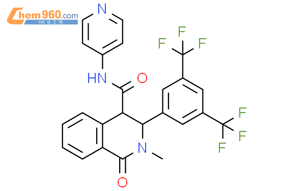 646027 97 6 4 Isoquinolinecarboxamide 3 3 5 Bis Trifluoromethyl Phenyl