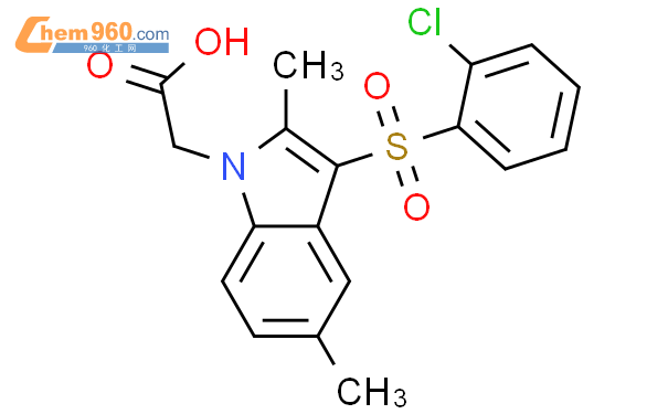 646514 91 2 1H Indole 1 Acetic Acid 3 2 Chlorophenyl Sulfonyl 2 5