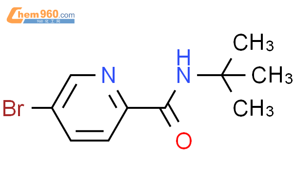 647826 69 5 2 Pyridinecarboxamide 5 bromo N 1 1 dimethylethyl 化学式结构