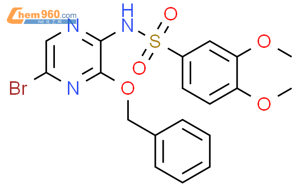 648890 81 7 Benzenesulfonamide N 5 Bromo 3 Phenylmethoxy Pyrazinyl 3