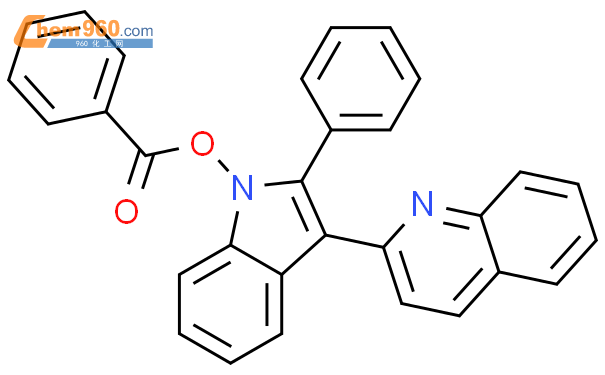 64968 18 9 Quinoline 2 1 benzoyloxy 2 phenyl 1H indol 3 yl CAS号