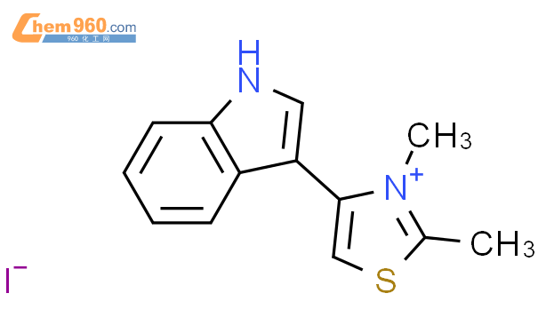 65040 48 4 Thiazolium 4 1H indol 3 yl 2 3 dimethyl iodide化学式结构式