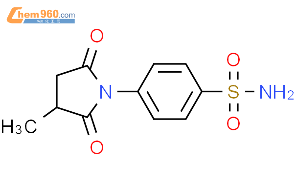 65116 12 3 Benzenesulfonamide 4 3 methyl 2 5 dioxo 1 pyrrolidinyl 化学式