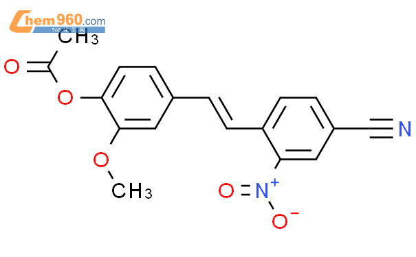 Benzonitrile Acetyloxy Methoxyphenyl Ethenyl