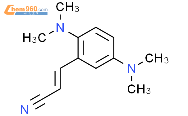 652138 58 4 2 Propenenitrile 3 2 5 bis dimethylamino phenyl 化学式结构式