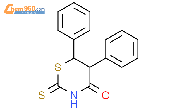 65383 25 7 4H 1 3 THIAZIN 4 ONE TETRAHYDRO 5 6 DIPHENYL 2 THIOXO 化学式