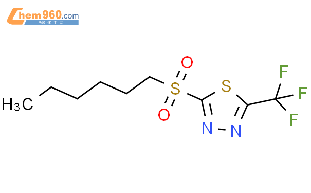 65439 38 5 1 3 4 THIADIAZOLE 2 HEXYLSULFONYL 5 TRIFLUOROMETHYL CAS