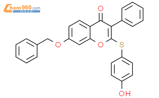 658040 73 4 4H 1 Benzopyran 4 One 2 4 Hydroxyphenyl Thio 3 Phenyl 7