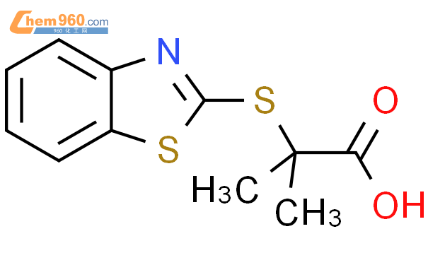 65937 38 4 Propanoic acid 2 2 benzothiazolylthio 2 methyl CAS号 65937