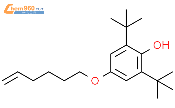 660410 36 6 Phenol 2 6 bis 1 1 dimethylethyl 4 5 hexenyloxy 化学式结构式