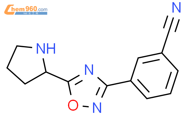 661458 53 3 Benzonitrile 3 5 2S 2 Pyrrolidinyl 1 2 4 Oxadiazol 3 Yl