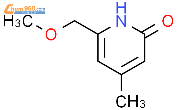 6633 56 3 6 methoxymethyl 4 methyl 1H pyridin 2 one化学式结构式分子式mol