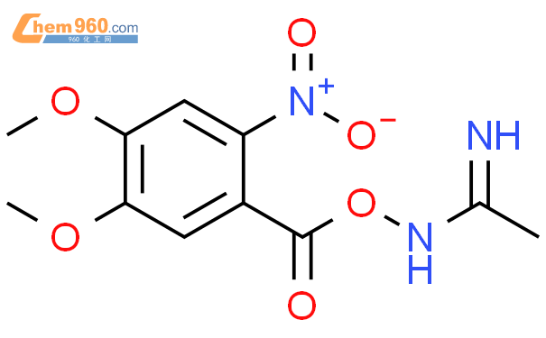 663596 88 1 Ethanimidamide N 4 5 dimethoxy 2 nitrobenzoyl oxy 化学式