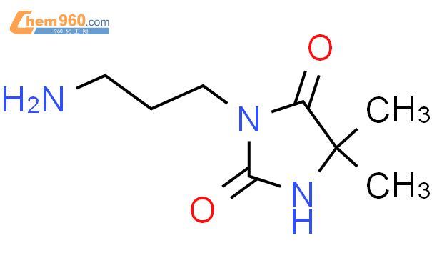 66387 39 1 2 4 Imidazolidinedione 3 3 aminopropyl 5 5 dimethyl 化学式