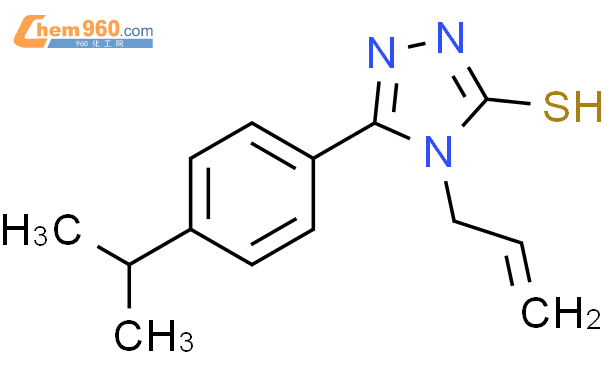 4 烯丙基 5 4 异丙基苯基 4H 1 2 4 噻唑 3 硫醇CAS号669729 26 4 960化工网