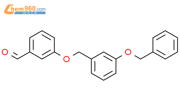 670274 72 3 Benzaldehyde 3 3 phenylmethoxy phenyl methoxy 化学式结构式