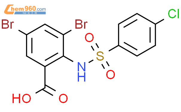 672300 15 1 2 4 Chloro Benzenesulfonylamino 3 5 Dibromo Benzoic