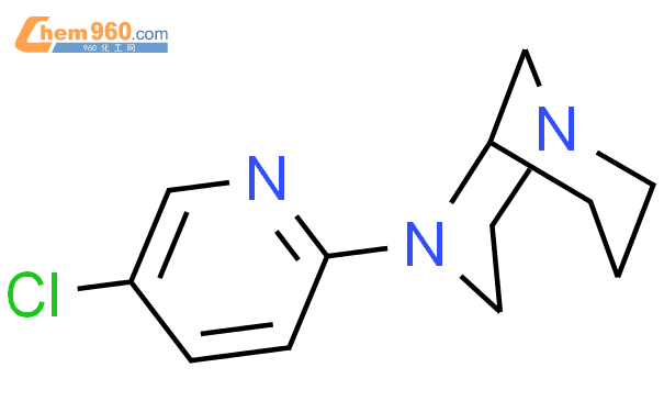 675591 87 4 1 4 Diazabicyclo 3 3 1 nonane 4 5 chloro 2 pyridinyl 化学式