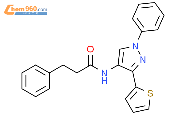 694435 72 8 Benzenepropanamide N 1 Phenyl 3 2 Thienyl 1H Pyrazol 4