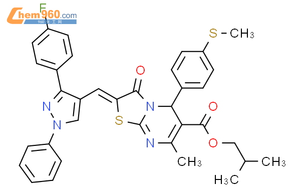 6998 04 5 2 Methylpropyl 2 3 4 Fluorophenyl 1 Phenyl 1H Pyrazol 4