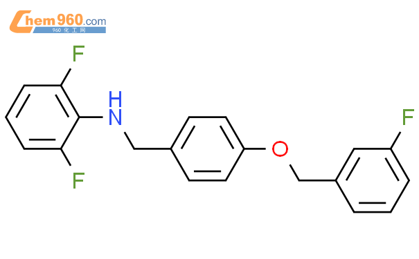 70627 22 4 2 6 difluoro N 4 3 fluorobenzyl oxy benzyl aniline化学式结构式