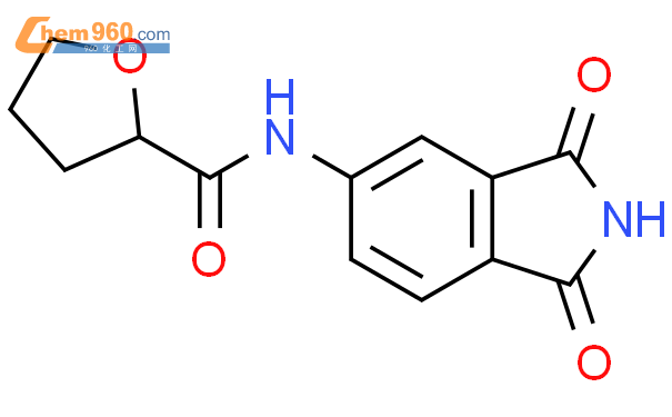 709013 05 8 n 2 3 二氢 1 3 二氧代 1H 异吲哚 5 基 四氢 2 呋喃羧酰胺CAS号 709013 05 8 n