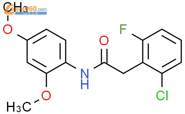 723735 35 1 2 2 Chloro 6 Fluorophenyl N 2 4 Dimethoxyphenyl