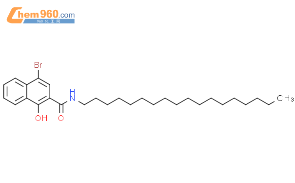 72588 08 0 2 NAPHTHALENECARBOXAMIDE 4 BROMO 1 HYDROXY N OCTADECYL 化学式