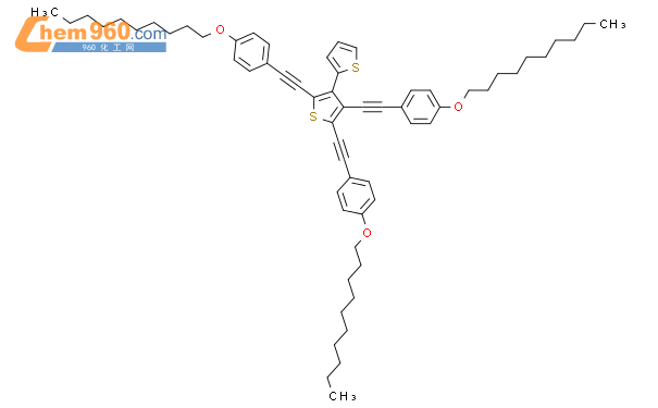 727705 62 6 2 3 BITHIOPHENE 2 4 5 TRIS 4 DECYLOXY PHENYL ETHYNYL