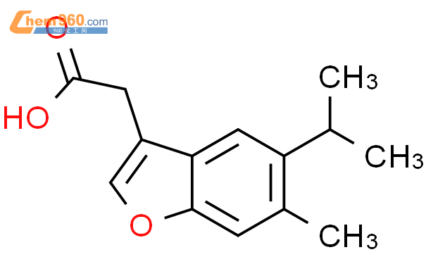 730951 42 5 2 6 Methyl 5 propan 2 yl 1 benzofuran 3 ylacetic acidCAS号