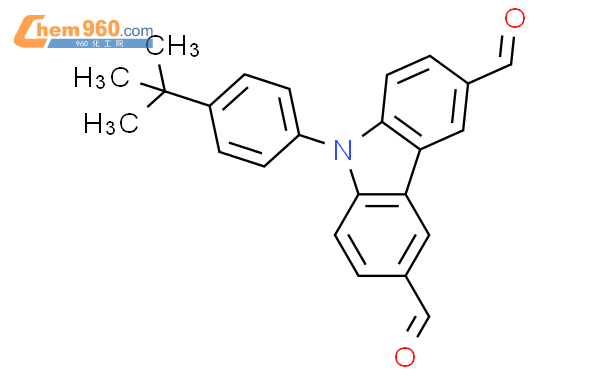 741293 51 6 9H CARBAZOLE 3 6 DICARBOXALDEHYDE 9 4 1 1 DIMETHYLETHYL