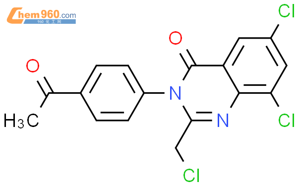 748166 01 0 4 3H QUINAZOLINONE 3 4 ACETYLPHENYL 6 8 DICHLORO 2