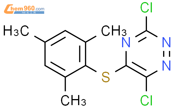 749250 08 6 1 2 4 TRIAZINE 3 6 DICHLORO 5 2 4 6 TRIMETHYLPHENYL THIO