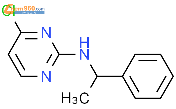 753483 50 0 2 Pyrimidinamine 4 chloro N 1 phenylethyl 化学式结构式分子式