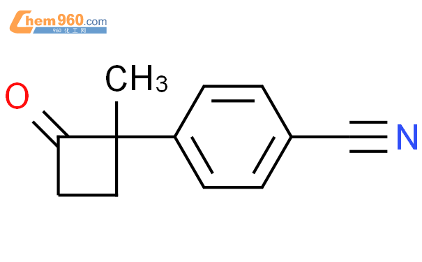 75750 09 3 Benzonitrile 4 1 methyl 2 oxocyclobutyl 化学式结构式分子式mol