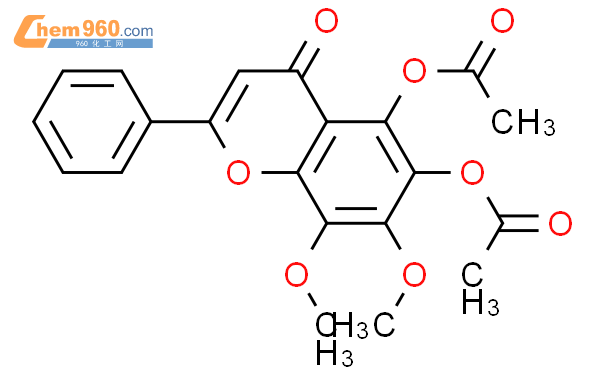 76844 68 3 4H 1 Benzopyran 4 One 5 6 Bis Acetyloxy 7 8 Dimethoxy 2